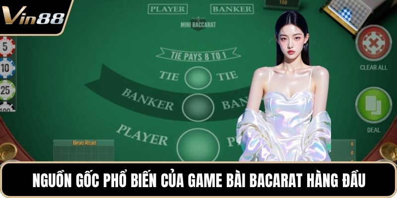 Nguồn gốc phổ biến của game bài bacarat hàng đầu