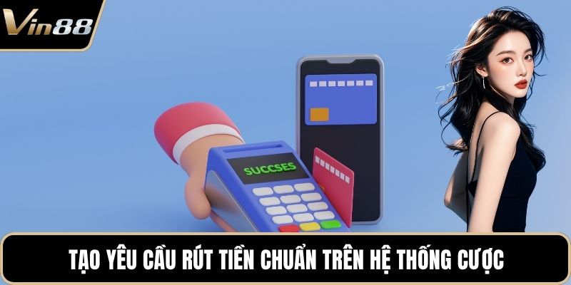 Tạo yêu cầu rút tiền chuẩn trên hệ thống cược